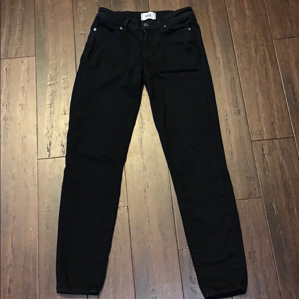 Black Paige Denim Skinny Jeans Size 26